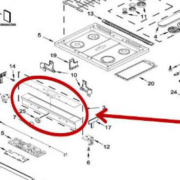 Whirlpool Part# W11291035 Console (OEM)