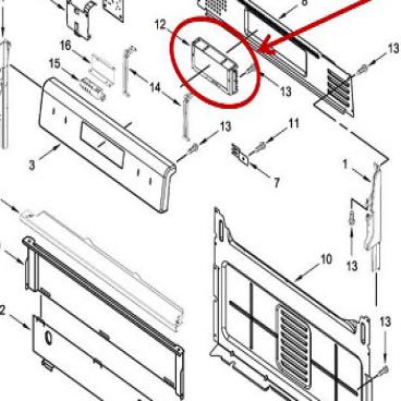 Whirlpool Part# W11325559 Electronic Control (OEM)