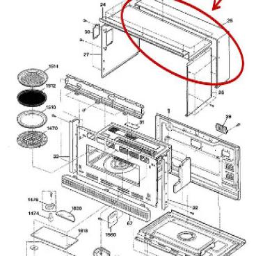 GE Part# WB02X10679 Access Cover (OEM) Rear