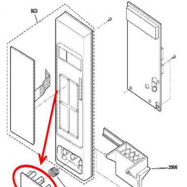 GE Part# WB03X10300 Button (OEM)
