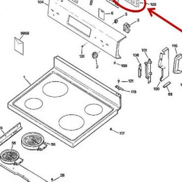 GE Part# WB27K10361 Oven Control (OEM)