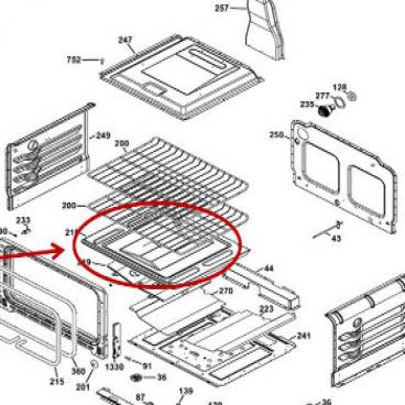 GE Part# WB34X21670 Oven Bottom (OEM)