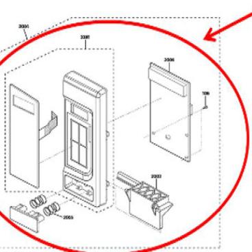 GE Part# WB56X23927 Control Panel Assembly (OEM)