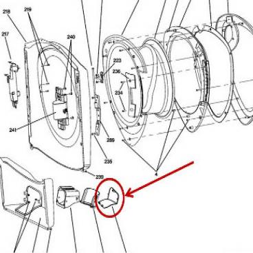 GE Part# WH01X10390 Access Door Pump (OEM)