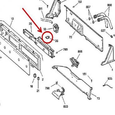 GE Part# WH12X10110 Connector Model Select (OEM)