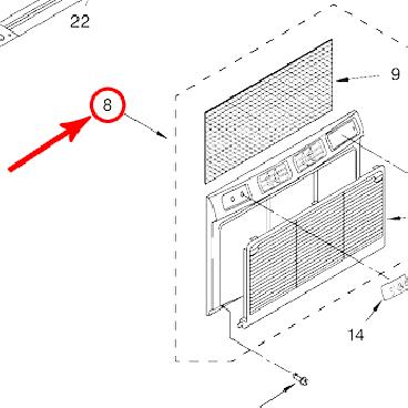 Whirlpool Part# 1186219 Front Assembly (OEM)