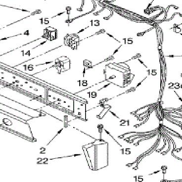 Whirlpool Part# 2154470 Receptacle, Power (washer) 23C