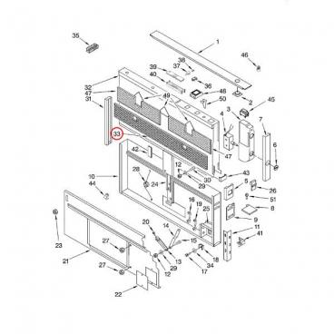 Whirlpool GZ7930XHS0 Filter Frame - Genuine OEM