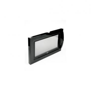 Whirlpool WMH1163XVB3 Complete Microwave Door -black - Genuine OEM