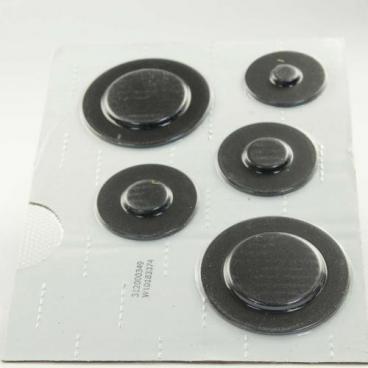 Whirlpool WFG710H0AS0 Surface Burner Cap Kit - Black - Genuine OEM