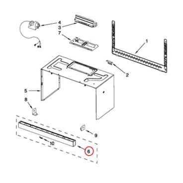 Whirlpool WMH31017AS1 Vent Grille - Silver - Genuine OEM