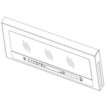 Whirlpool WMH78019HW1 Microwave Door Assembly - White - Genuine OEM