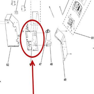 GE Part# WJ65X21409 Board Holder (OEM)