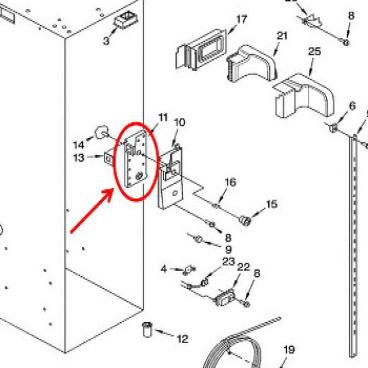 Whirlpool Part# WP2000337 Duct (OEM)