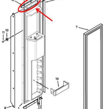 Whirlpool Part# WP2005966 Door Trim (OEM)