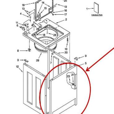 Whirlpool Part# WP3358500 Panel (OEM)