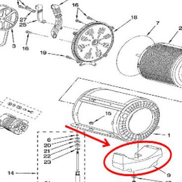 Whirlpool Part# WP8182446 Counterweight (OEM)