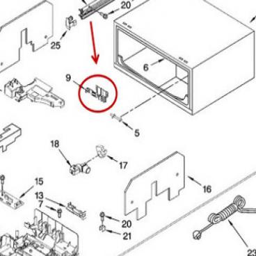 Whirlpool Part# WP8194058 Mount (OEM)