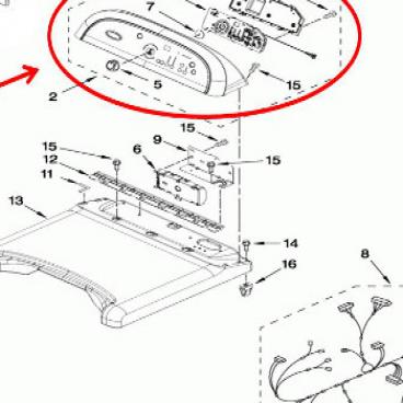 Whirlpool Part# WPW10391502 Console (OEM)