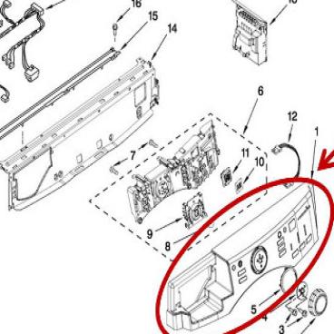 Whirlpool Part# WPW10414534 Console (OEM)