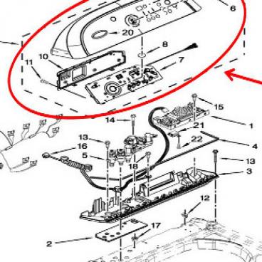 Whirlpool Part# WPW10550335 Console (OEM)