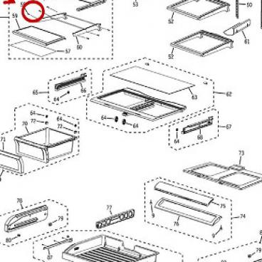 GE Part# WR01X10771 Tapping Screw (OEM)