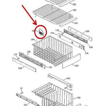 GE Part# WR02X10837 Grill Basket (OEM)