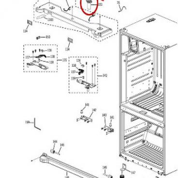 GE Part# WR02X13421 Water Pipe Assembly (OEM)