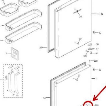 GE Part# WR02X25426 Door Stop (OEM)