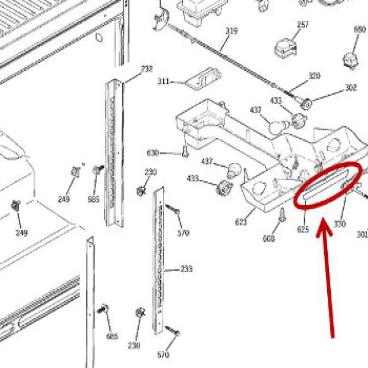 GE Part# WR04X10132 Housing Insert (OEM)