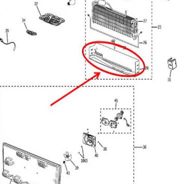 GE Part# WR13X10602 Evaporator Drain Tray (OEM)