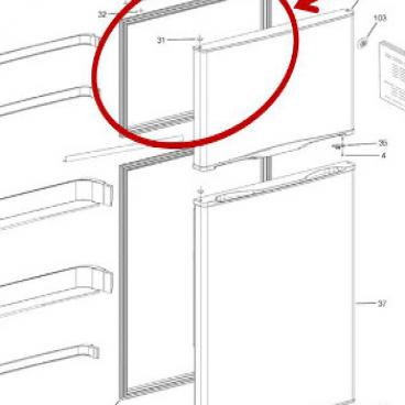 GE Part# WR14X25816 Air Tower (OEM)