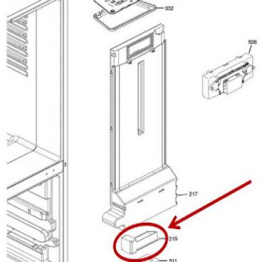 GE Part# WR17X25414 Coupler Duct (OEM)