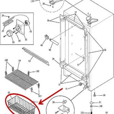 GE Part# WR21X10005 Basket (OEM)