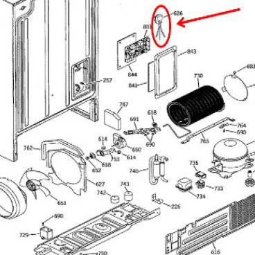 GE Part# WR23X10216 Power Cord Assembly (OEM)