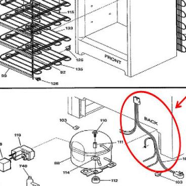 GE Part# WR23X10306 Power Cord (OEM)