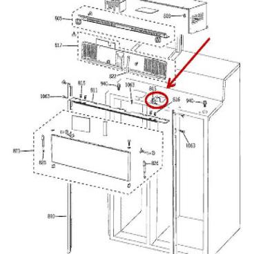 GE Part# WR23X10401 Main Switch Assembly (OEM)