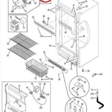 GE Part# WR23X10544 Buzzer Alarm (OEM)