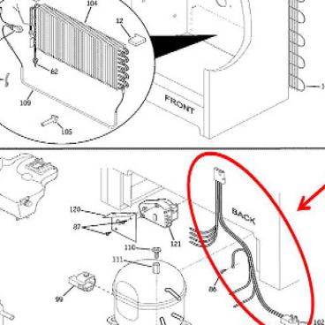 GE Part# WR23X10552 Main Harness (OEM)