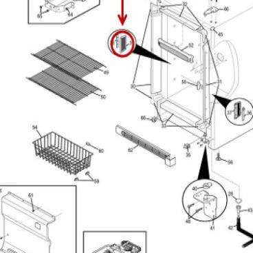 GE Part# WR23X24024 3 Led Cluster Lens (OEM)