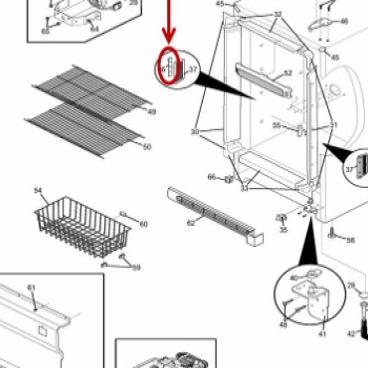 GE Part# WR23X24025 Light Board (OEM) 3 Led Cluster