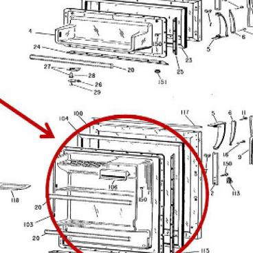 GE Part# WR24X284 Gasket (OEM)