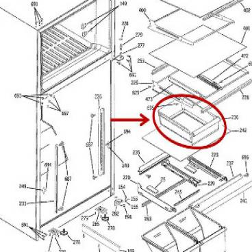 GE Part# WR32X10541 Snack Pan (OEM)