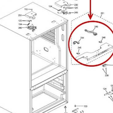 GE Part# WR55X29377 Interface Assembly (OEM) Top/Dorian Gray