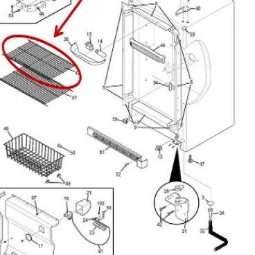 GE Part# WR71X23547 Shelf (OEM)