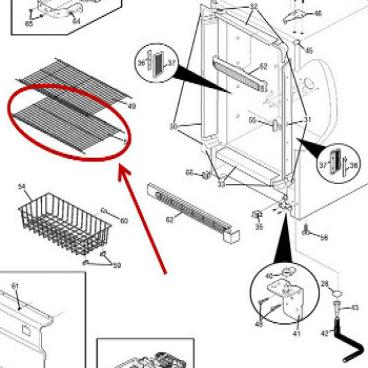 GE Part# WR71X24033 Shelf (OEM)