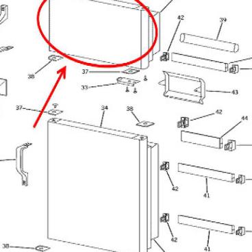 GE Part# WR78X10867 Door Foam Assembly (OEM)