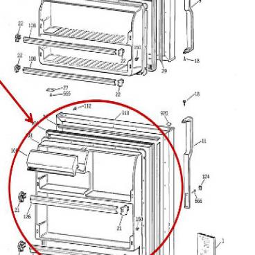 GE Part# WR78X24541 Door (OEM)