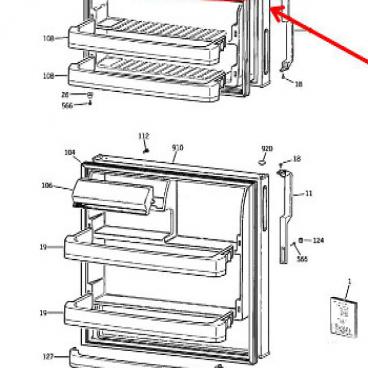 GE Part# WR78X24558 Door Foam Assembly (OEM)