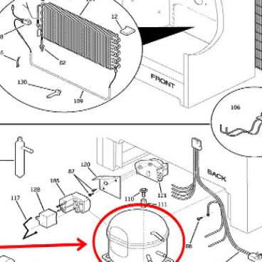 GE Part# WR87X10192 Compressor Kit (OEM)